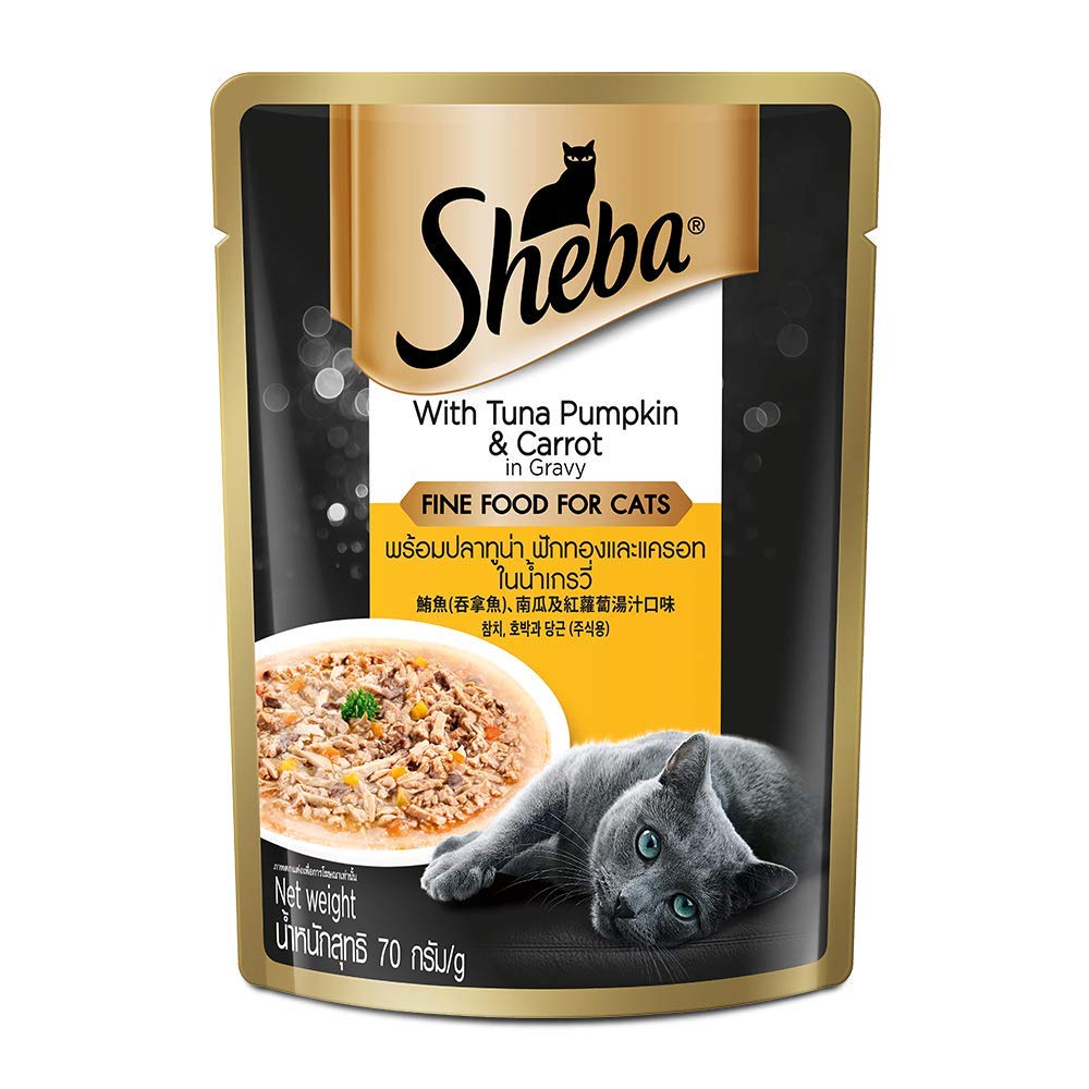 Sheba Tuna Pumpkin & Carrot In Gravy