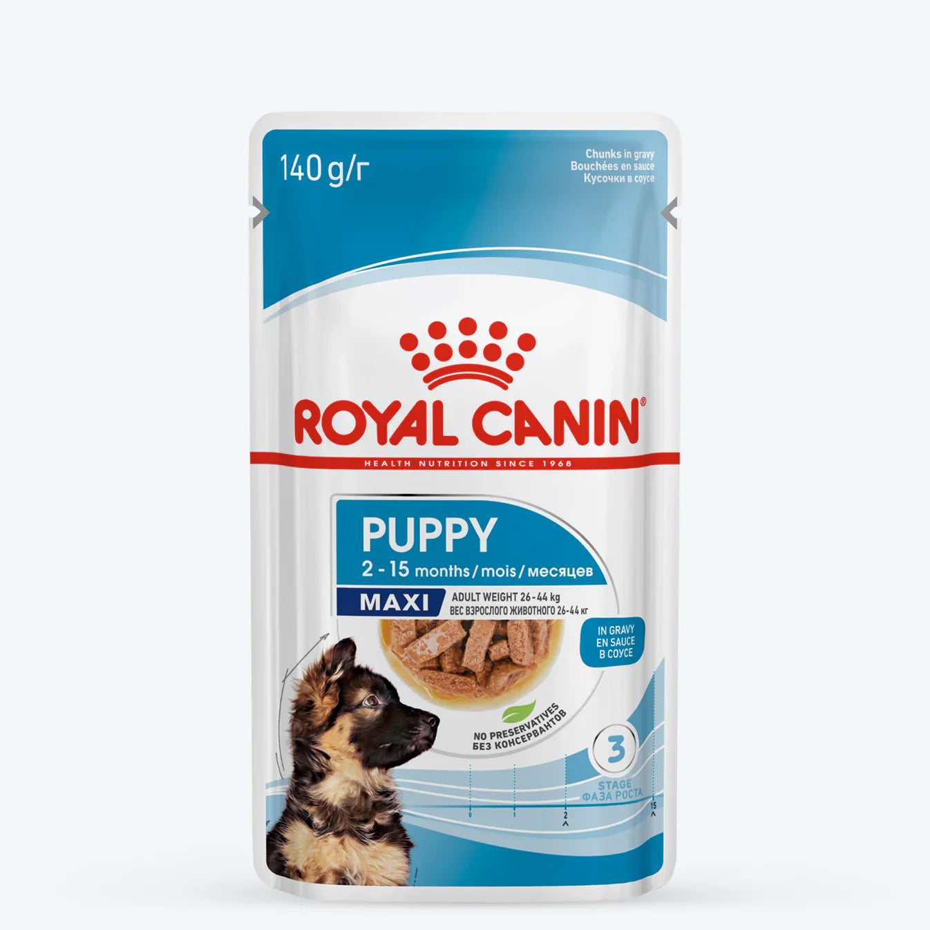 Royal Canin Maxi Breed Wet Puppy Food - 140 g packs