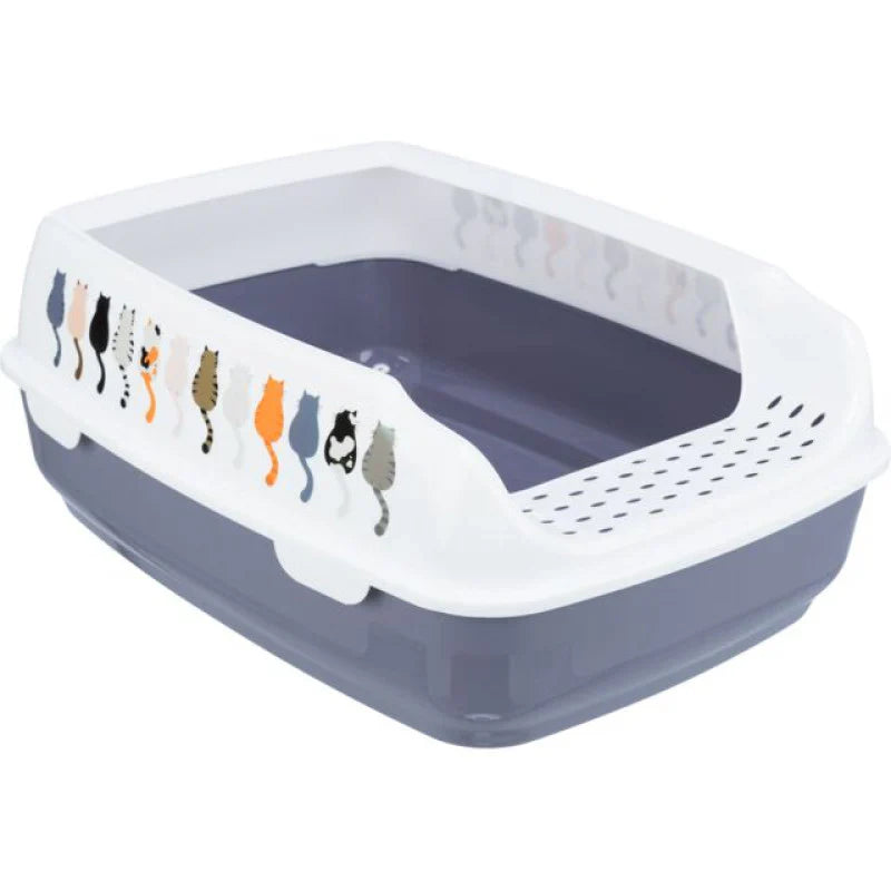 Delio Cat Litter Tray with Rim