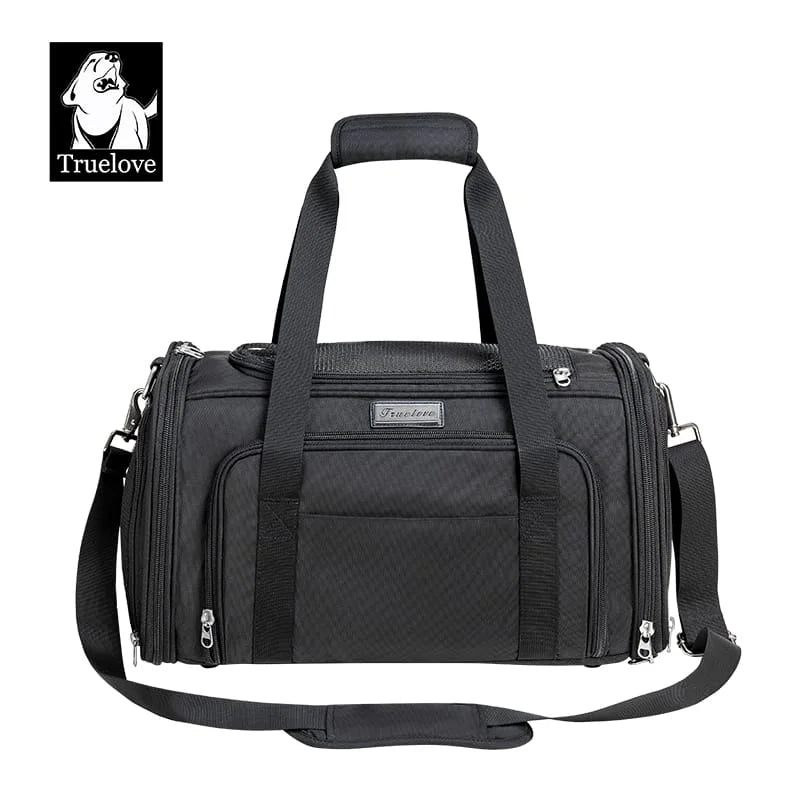 Truelove 3 Side Expandable Duffle Carrier Black  (L)
