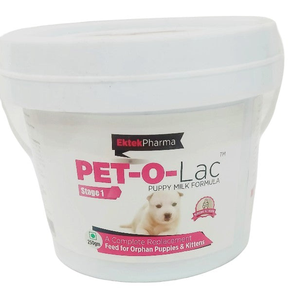 Pet-O-Lac Stage 1 Puppy Milk Formula 250 Gms