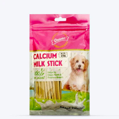 Gnawlers Calcium Milk Stick Dog Treat