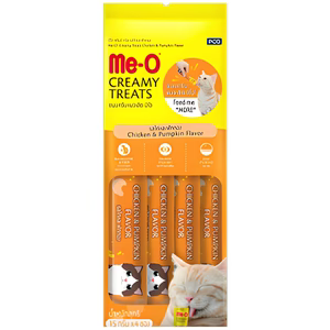 Meo Creamy Treat Chicken & Pumpkin ( Pack of 12)