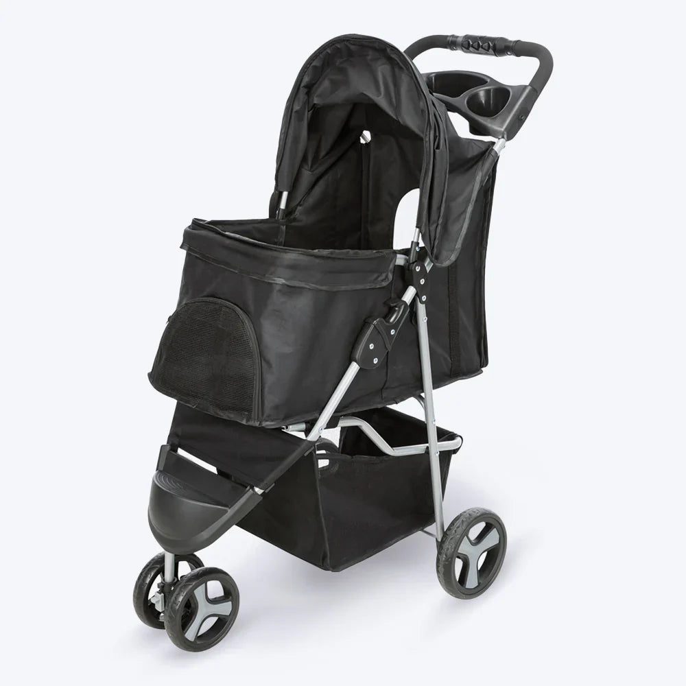 Trixie Grey Buggy For Dogs - Holds Up to 11 kg (47 x 100 x 80 cm)